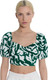 Миниатюра изображения товара Кроп-топ Mark Formelle 112851 (р.170-92-98, белые пятна на изумрудном)