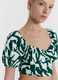 Миниатюра изображения товара Кроп-топ Mark Formelle 112851 (р.170-92-98, белые пятна на изумрудном)