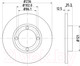 Миниатюра изображения товара Тормозной диск Nisshinbo ND6046K