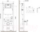 Миниатюра изображения товара Унитаз подвесной с инсталляцией AM.PM I012709.0101 + X-Joy C851701SC