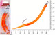 Миниатюра изображения товара Комплект оснастки для приманки Higashi Gummi Makk rig SB5 #05 Orange #4-0 / 05269_4246