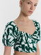 Миниатюра изображения товара Кроп-топ Mark Formelle 112851 (р.170-88-94, белые пятна на изумрудном)