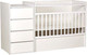 Миниатюра изображения товара Детская кровать-трансформер Polini Kids Simple 1902 / 0002793.9 (белый)