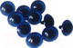 Миниатюра изображения товара Набор глазок декоративных ХоббиБум Винтовые D23мм (10шт, синий)