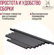 Миниатюра изображения товара Подстолье Millwood Сеул 160x80 (графит)