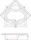 Миниатюра изображения товара Ванна акриловая Lauter Majestica 140x140 / 21040140