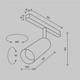 Миниатюра изображения товара Трековый светильник Maytoni TR032-2-12W3K-M-BBS