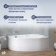 Миниатюра изображения товара Ванна акриловая Lauter Valencia 140x95 / 2102140R