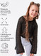 Миниатюра изображения товара Джемпер детский Amarobaby Lattice / AB-OD24-LA26/09-152  (черный, р.152)