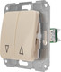 Миниатюра изображения товара Выключатель Kranz Dea / KR-78-0239 (бежевый)