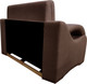 Миниатюра изображения товара Кресло-кровать Bobrovmebel Болеро 1-0.8   (микровелюр cимпл 45 коричневый)