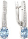 Миниатюра изображения товара Серьги из серебра ZORKA 03S4034 (с топазами и фиантами)