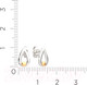 Миниатюра изображения товара Серьги из серебра ZORKA 0300429.G14K (с золотой вставкой)