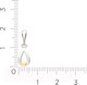 Миниатюра изображения товара Подвеска из серебра ZORKA 0430429.G14K (с золотой вставкой)