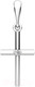 Миниатюра изображения товара Крестик из белого золота ZORKA 4D00148.14K.W.ZZ (с бриллиантом)