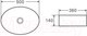 Миниатюра изображения товара Умывальник D&K Matrix DT1390316 (белый)