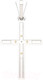 Миниатюра изображения товара Крестик из серебра ZORKA 04D0007.G14K (с бриллиантом)