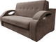 Миниатюра изображения товара Диван Bobrovmebel Болеро 1-1.4  (микровелюр cимпл 45 коричневый)