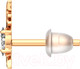 Миниатюра изображения товара Серьги из розового золота ZORKA 310486S.9K.R (с фианитами)