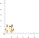 Миниатюра изображения товара Серьги из розового золота ZORKA 3101480.14K.R (с фианитами)