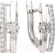 Миниатюра изображения товара Серьги из серебра ZORKA 03101256 (с фианитами)