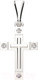 Миниатюра изображения товара Крестик из серебра ZORKA 0440318.ZZ.REL (с фианитом)