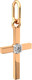 Миниатюра изображения товара Крестик из розового золота ZORKA 440048.14K.R.REL (с фианитом)