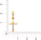 Миниатюра изображения товара Крестик из комбинированного золота ZORKA 430146.14K.B.REL