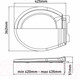 Миниатюра изображения товара Сиденье для унитаза AV Engineering AVE129719