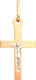 Миниатюра изображения товара Крестик из комбинированного золота ZORKA 410041.14K.B.REL