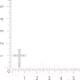 Миниатюра изображения товара Крестик из розового золота ZORKA 440383.14K.R.REL (с фианитом)