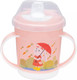 Миниатюра изображения товара Поильник Пластишка С ручками / 431333233 (320мл, светло-розовый)