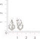 Миниатюра изображения товара Серьги из серебра ZORKA 03101200 (с фианитами)