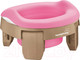 Миниатюра изображения товара Дорожный горшок ROXY-KIDS HandyPotty / HP-255BP (бежевый/розовый)
