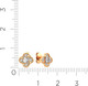 Миниатюра изображения товара Серьги из розового золота ZORKA 310866.9K.R (с фианитами)
