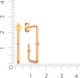 Миниатюра изображения товара Серьги из розового золота ZORKA 310868.9K.R (с фианитами)