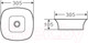 Миниатюра изображения товара Умывальник D&K Berlin DT1431016 (белый)