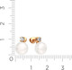 Миниатюра изображения товара Серьги из розового золота ZORKA 310667.9K.R.SP (с жемчугом и фианитами)