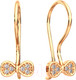 Миниатюра изображения товара Серьги из розового золота ZORKA 310419А (с фианитами)