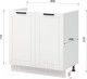 Миниатюра изображения товара Шкаф под мойку Mio Tesoro Альфа ШНМ 800 (белый/холст белый)
