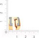 Миниатюра изображения товара Серьги из розового золота ZORKA 310454-9K (с фианитами)