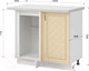 Миниатюра изображения товара Шкаф под мойку Mio Tesoro Модена ШНУ 1000-М (белый/дуб ваниль)