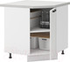 Миниатюра изображения товара Шкаф-стол кухонный Mio Tesoro Пасадена ШНУ 850 угловой (белый/белый бриллиант)