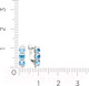 Миниатюра изображения товара Серьги из серебра ZORKA 0310065/т (с фианитами)