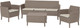 Миниатюра изображения товара Комплект садовой мебели Keter Salemo 3 Seater Set / 253237 (капучино)
