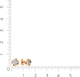 Миниатюра изображения товара Серьги из розового золота ZORKA 3101382.14K.R.ZZ (с фианитами)
