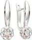 Миниатюра изображения товара Серьги из серебра ZORKA 03D0052 (с бриллиантами)