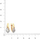 Миниатюра изображения товара Серьги из розового золота ZORKA 3101134.9K.R.ZZ (с фианитами)