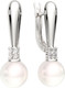 Миниатюра изображения товара Серьги из серебра ZORKA 0310321 (с жемчугом и фианитами)