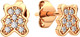 Миниатюра изображения товара Серьги из розового золота ZORKA 310430 (с фианитами)